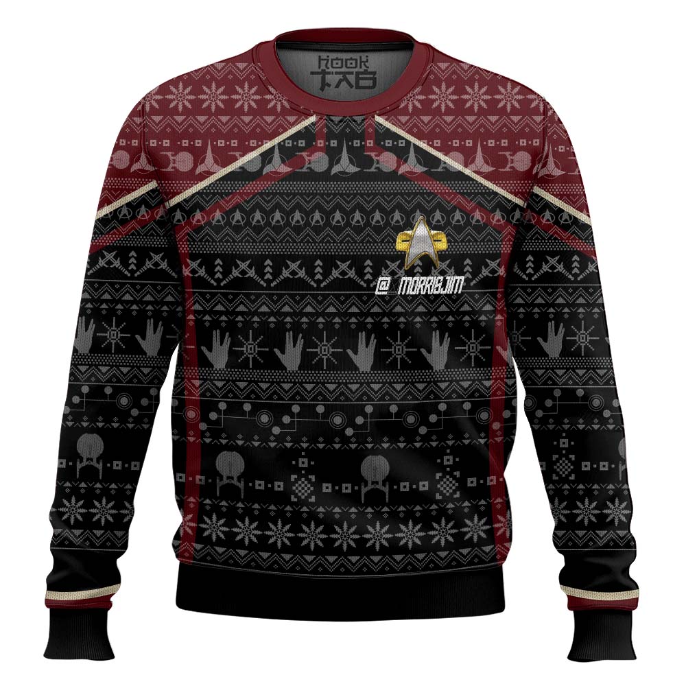 P7237281316952mk2-1.jpg 3D S.T Picard 2020 Red Ugly Christmas Custom Name Ugly Sweater