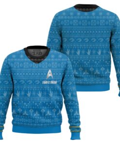 3D S.T The Original Series 1966 1969 Blue Ugly Christmas Custom Name Ugly Sweater 2 3D S.T The Original Series 1966 1969 Blue Ugly Christmas Custom Name Ugly Sweater