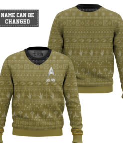 3D S.T The Original Series 1966 1969 Yellow Ugly Christmas Custom Name Ugly Sweater 2 3D S.T The Original Series 1966 1969 Yellow Ugly Christmas Custom Name Ugly Sweater