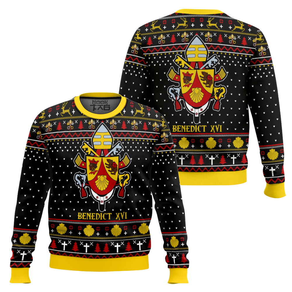 P7677030793459-mk1_x2.jpg Pope Benedict XVI Coat Of Arms Christmas Sweater
