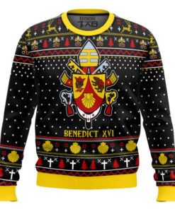 Pope Benedict XVI Coat Of Arms Christmas Sweater