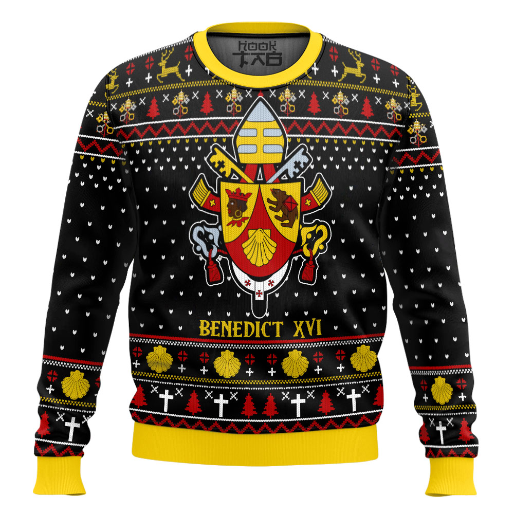 P7677030793459-mk2.jpg Pope Benedict XVI Coat Of Arms Christmas Sweater