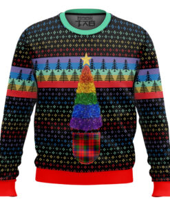 LGBTQ+ Christmas Tree Ugly Christmas Sweater