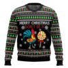 Merry Christmas Cock Print Crewugly Christmas Sweater 5 Merry Christmas Cock Print Crewugly Christmas Sweater