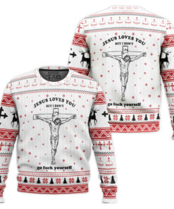 Ugly Jesus Christmas Sweater Jumper 2 Ugly Jesus Christmas Sweater Jumper