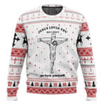 Ugly Jesus Christmas Sweater Jumper