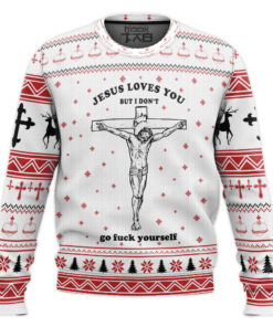 Ugly Jesus Christmas Sweater Jumper