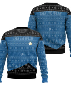 3D S.T The Next Generation 1987 Blue Ugly Christmas Ver 2 Ugly Sweater