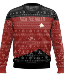 3D S.T The Next Generation 1987 Red Ugly Christmas Ver 2 Ugly Sweater