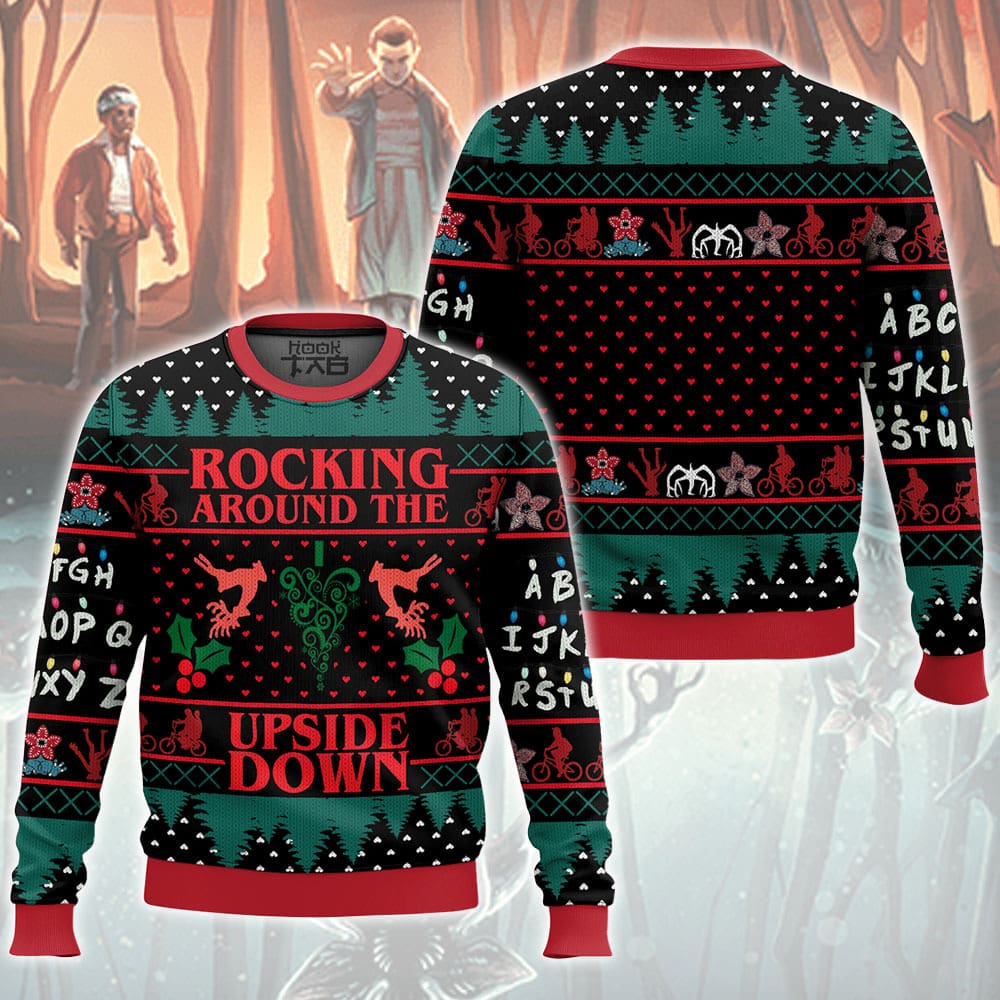 PLM190924DKD2-mk.jpg Rocking Around the Upside Down Stranger Things Ugly Sweater
