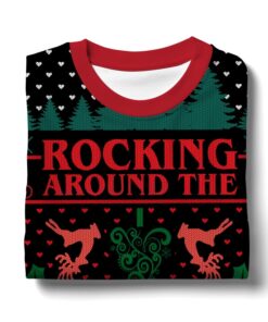 Rocking Around the Upside Down Stranger Things Ugly Sweater 6 Rocking Around the Upside Down Stranger Things Ugly Sweater