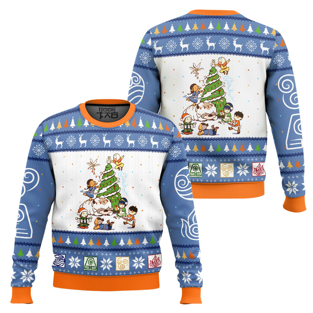 PML0908240023-mk1_x2.jpg Avatar the Last Airbender Christmas Time Ugly Christmas Sweater