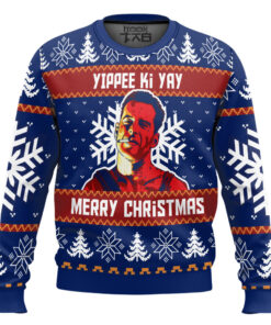 Yippee Ki Yay Die Hard Ugly Christmas Sweater