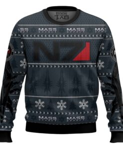 Mass Effect N7 Ugly Christmas Sweater