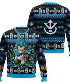Super Saiyan Blue Vegeta Ugly Christmas Sweater