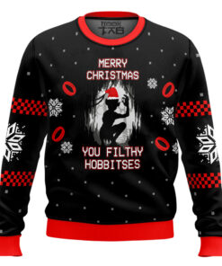 Lord of the Rings Filthy Hobitses Ugly Christmas Sweater