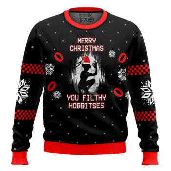 Lord of the Rings Filthy Hobitses Ugly Christmas Sweater