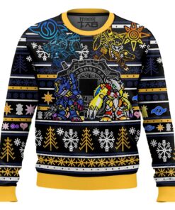 Digimon Ugly Christmas Sweater