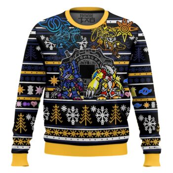 Digimon Ugly Christmas Sweater