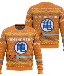 DBZ Kamehameha Ugly Christmas Sweater