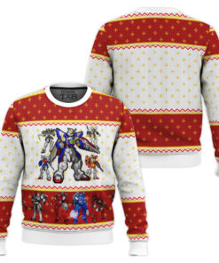 Gundam Wing Sprites Ugly Christmas Sweater