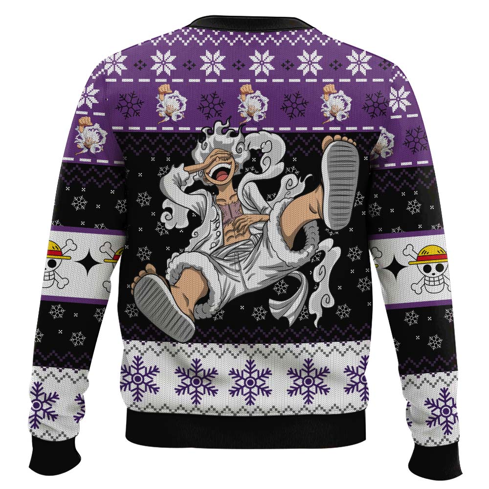 PML0908240115mk3.jpg Luffy Gear 5 Sun God Nika OP Pirates Ugly Christmas Sweater
