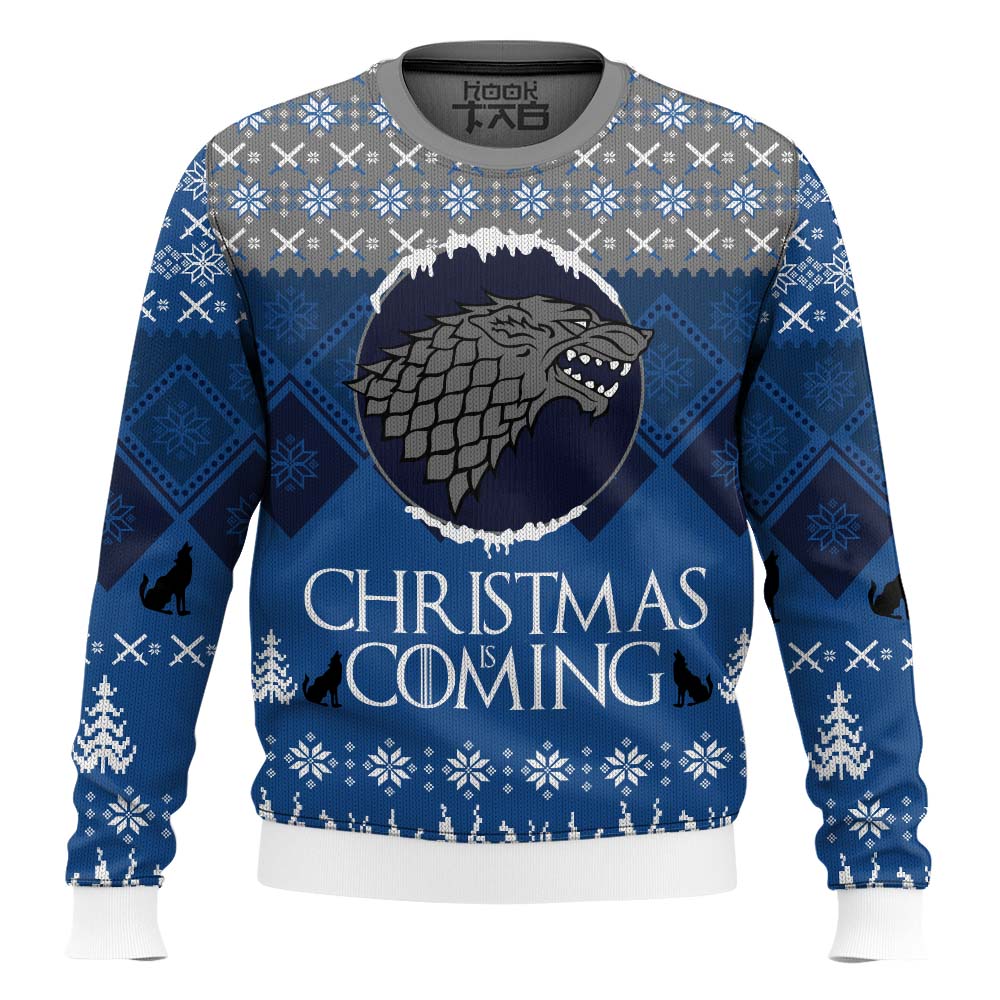 PML0908240119mk2.jpg Game of Thrones Christmas is Coming Ugly Christmas Sweater