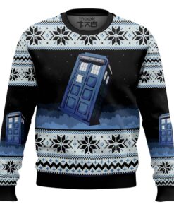 Doctor Who Tardis Ugly Christmas Sweater