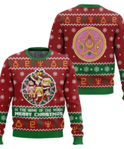 Christmas Sailor Guardians Sailor Moon Ugly Christmas Sweater 2 Christmas Sailor Guardians Sailor Moon Ugly Christmas Sweater