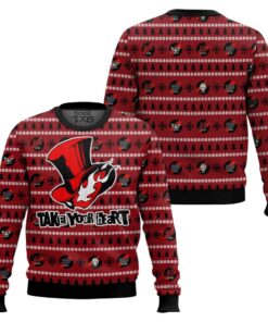 Persona 5 Take Your Heart Ugly Christmas Sweater