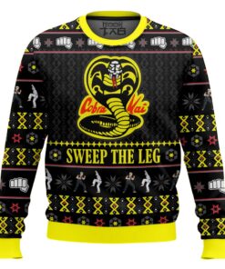 Cobra Kai Sweep The Leg Karate Kid Ugly Christmas Sweater