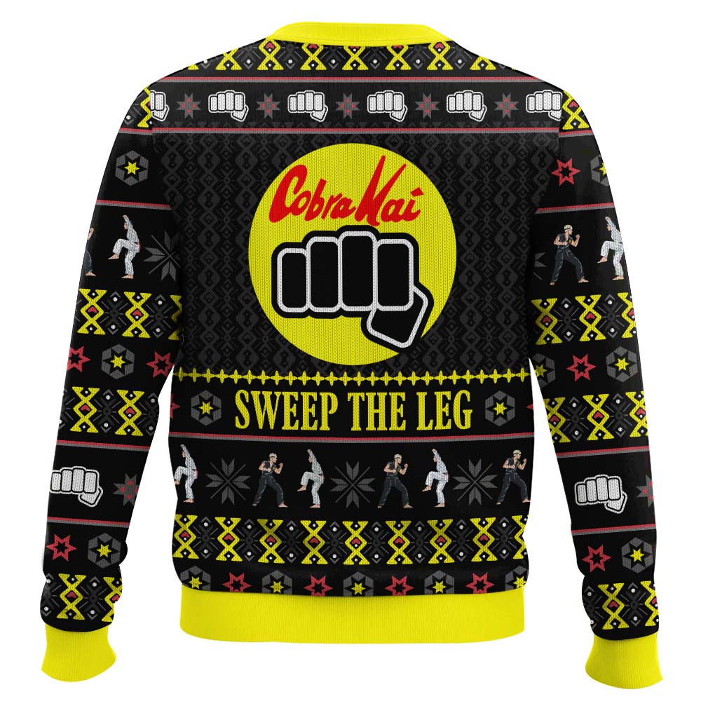 PML0908240139mk3.jpg Cobra Kai Sweep The Leg Karate Kid Ugly Christmas Sweater