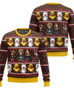 Final Fantasy Classic 8bit Ugly Christmas Sweater 2 Final Fantasy Classic 8bit Ugly Christmas Sweater