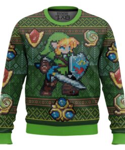 Zelda Link Green Ugly Christmas Sweater