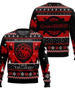 Game of Thrones House Targaryen Ugly Christmas Sweater 2 Game of Thrones House Targaryen Ugly Christmas Sweater