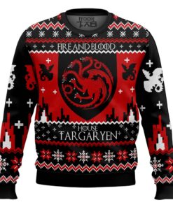 Game of Thrones House Targaryen Ugly Christmas Sweater