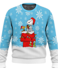 Snowy Christmas Snoopy Ugly Christmas Sweater