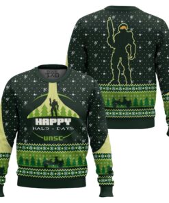 Happy Halo-days Halo Ugly Christmas Sweater 2 Happy Halo-days Halo Ugly Christmas Sweater