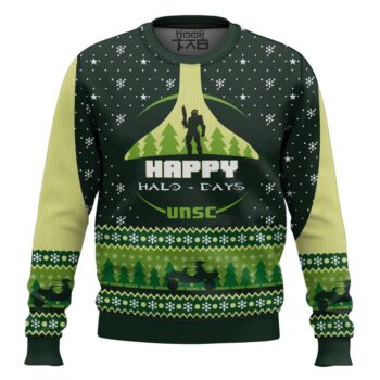 Happy Halo-days Halo Ugly Christmas Sweater