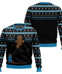 Gingerbread Cookie Monster Ugly Christmas Sweater 2 Gingerbread Cookie Monster Ugly Christmas Sweater