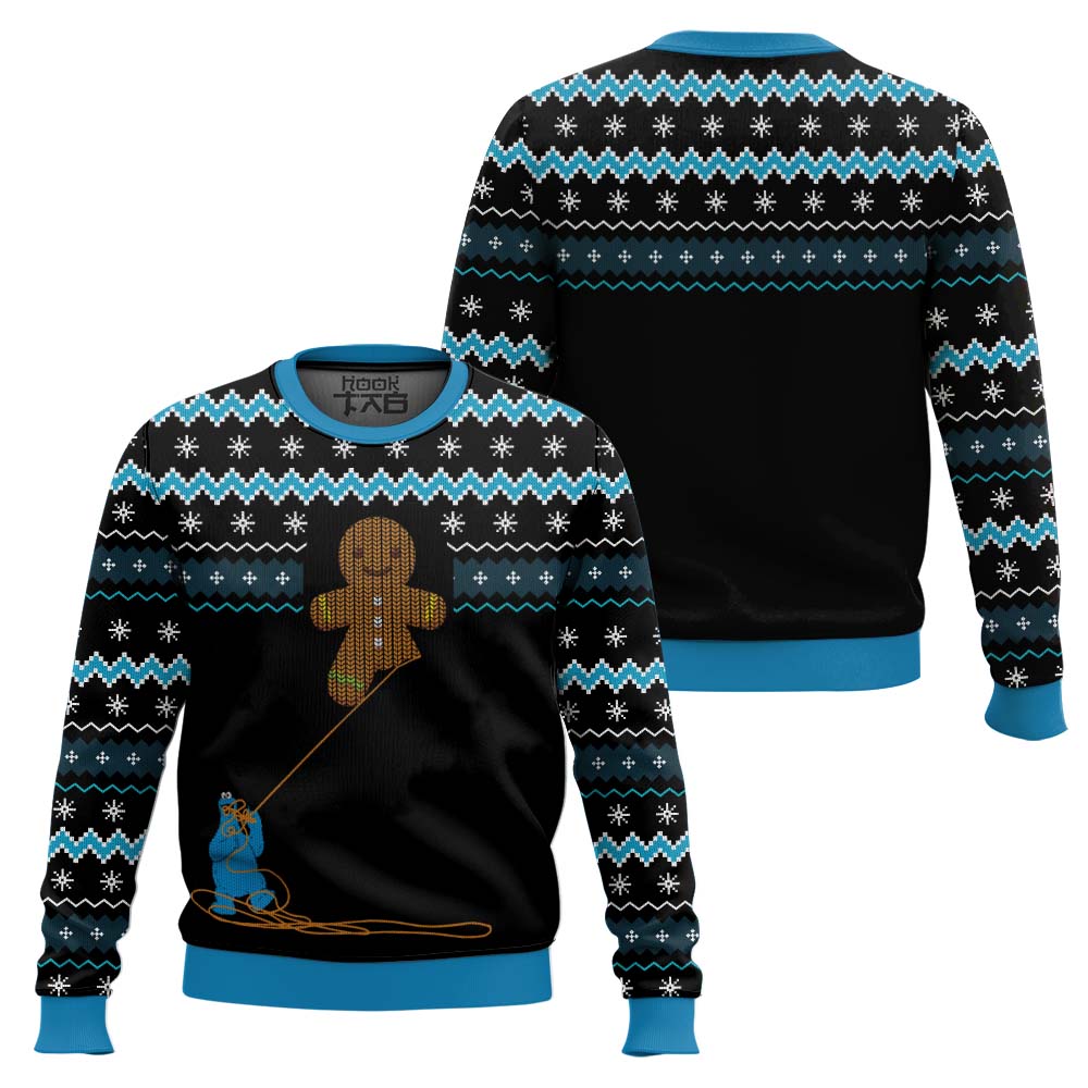 PML0908240195mk1.jpg Gingerbread Cookie Monster Ugly Christmas Sweater