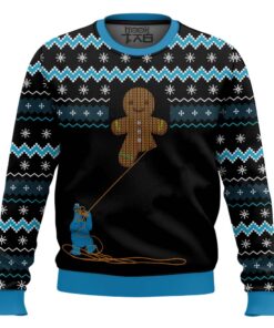 Gingerbread Cookie Monster Ugly Christmas Sweater
