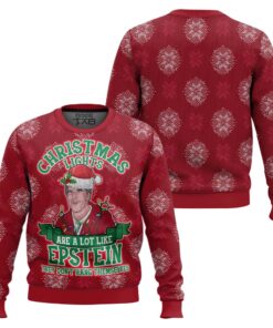 Xmas Lights Are Like Epstein Ugly Christmas Sweater 2 Xmas Lights Are Like Epstein Ugly Christmas Sweater