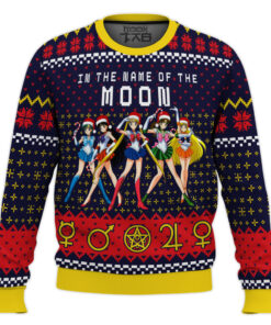 Sailor Moon In the Name of the Moon Ugly Christmas Sweater