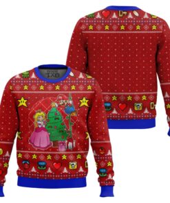 Come and See the Christmas Tree Mario Bros Ugly Christmas Sweater 2 Come and See the Christmas Tree Mario Bros Ugly Christmas Sweater
