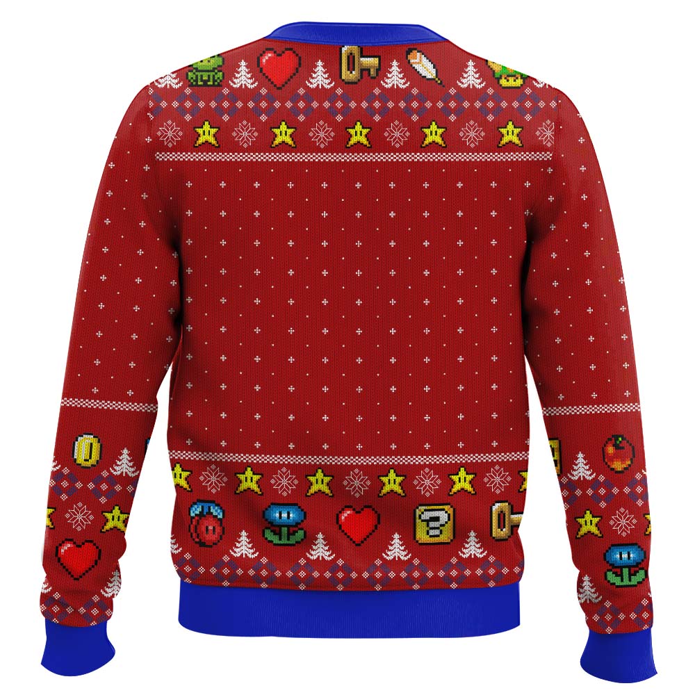 PML0908240303mk3.jpg Come and See the Christmas Tree Mario Bros Ugly Christmas Sweater