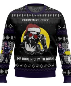 Christmas Cyberpunk 2077 Ugly Christmas Sweater