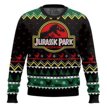 Ethics of Cloning Jurassic Park Ugly Christmas Sweater