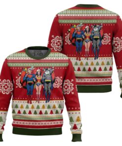 Batman superman Wonder woman Ugly Christmas Sweater 2 Batman superman Wonder woman Ugly Christmas Sweater