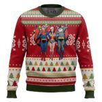 Batman superman Wonder woman Ugly Christmas Sweater